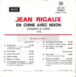 [Pochette de En chine avec Nixon (Jean RIGAUX) - verso]