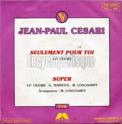 [Pochette de Seulement pour toi (Jean-Paul CSARI) - verso]