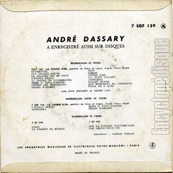 [Pochette de Paris at night (Andr DASSARY) - verso]