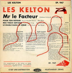 [Pochette de Mr le facteur (Les KELTON) - verso]