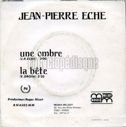 [Pochette de Une ombre (Jean-Pierre CHE) - verso]