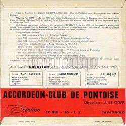 [Pochette de Mauresca (ACCORDON-CLUB DE PONTOISE) - verso]