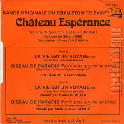 [Pochette de Chteau Esprance (T.V. (Tlvision)) - verso]