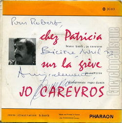 [Pochette de Chez Patricia (Jo CAREYROS) - verso]