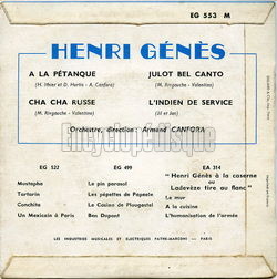 [Pochette de  la ptanque (Henri GNS) - verso]