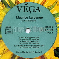 [Pochette de Le champagne (Maurice LARCANGE) - verso]