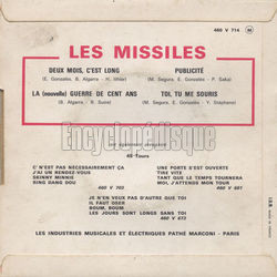 [Pochette de Deux mois, c’est long (Les MISSILES) - verso]