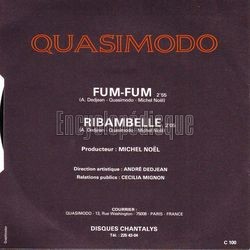 [Pochette de Fum-Fum (QUASIMODO) - verso]