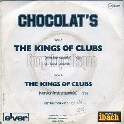 [Pochette de Kings of clubs (CHOCOLAT’S) - verso]