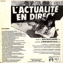 [Pochette de SOS nuclaire (D’JACKSON SURIAM) - verso]