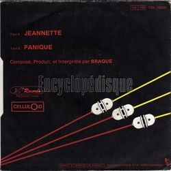 [Pochette de Jeannette / Panique (BRAQUE) - verso]