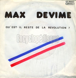 [Pochette de Qu’est-il rest de la rvolution ? (Max DEVIME)]