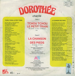 [Pochette de Tchou! Tchou ! Le petit train (DOROTHE) - verso]