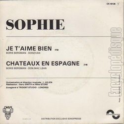 [Pochette de Je t’aime bien (SOPHIE) - verso]