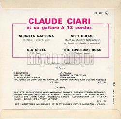 [Pochette de Sirinata Ajaccina (Claude CIARI) - verso]