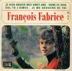 [Pochette de Je veux brler mes vingt ans (Franois FABRICE)]