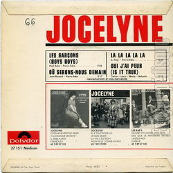 [Pochette de Les garons (JOCELYNE) - verso]