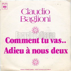 [Pochette de Comment tu vas… (Claudio BAGLIONI)]