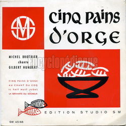 [Pochette de Cinq pains d’orge (Michel BROTHIER)]