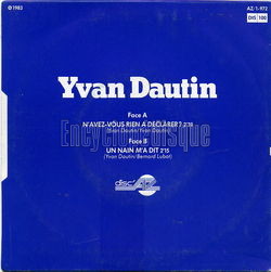 [Pochette de N’avez-vous rien  dclarer ? (Yvan DAUTIN) - verso]