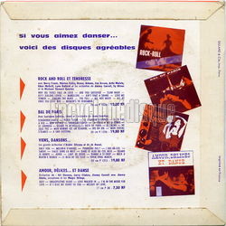 [Pochette de Dansons  Cannes (Hubert ROSTAING) - verso]