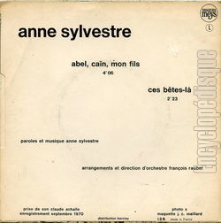 [Pochette de Abel, Can, mon fils / Ces btes-l (Anne SYLVESTRE) - verso]