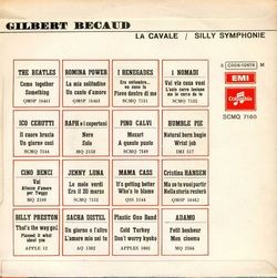 [Pochette de La cavale (Gilbert BCAUD) - verso]