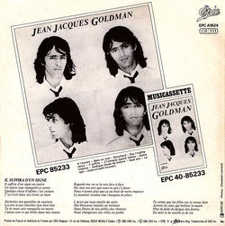 [Pochette de Il suffira d’un signe (Jean-Jacques GOLDMAN) - verso]