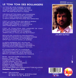 [Pochette de Le tcha tcha des boulangers (Julien GUYGO) - verso]