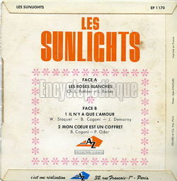 [Pochette de Les roses blanches (Les SUNLIGHTS) - verso]