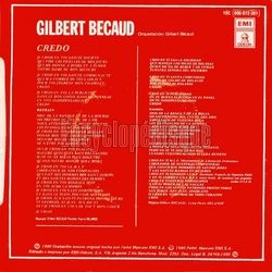 [Pochette de Credo (Gilbert BCAUD) - verso]