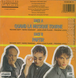 [Pochette de Quand la musique tourne (IMAGES) - verso]