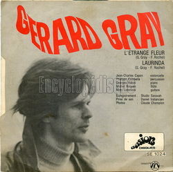 [Pochette de L’trange fleur (Grard GRAY) - verso]