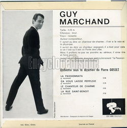 [Pochette de La passionnata (Guy MARCHAND) - verso]