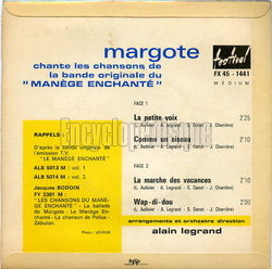 [Pochette de Le mange enchant (MARGOTE) - verso]