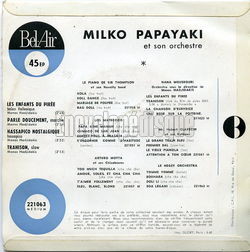 [Pochette de Les enfants du Pire (Milko PAPAYAKI) - verso]