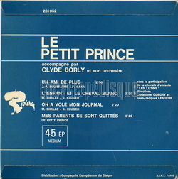 [Pochette de Un ami de plus (Le PETIT PRINCE) - verso]