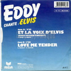 [Pochette de Love me tender (Eddy MITCHELL) - verso]