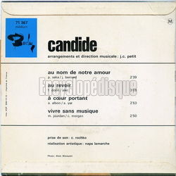 [Pochette de Au nom de notre amour (CANDIDE) - verso]