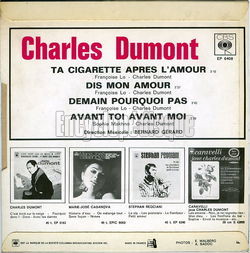 [Pochette de La cigarette aprs l’amour (Charles DUMONT) - verso]