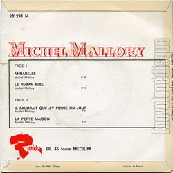 [Pochette de Annabelle (Michel MALLORY) - verso]