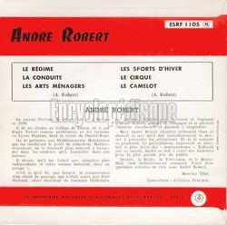 [Pochette de 1/4 d’heure de rire avec Andr Robert !… (Andr ROBERT) - verso]