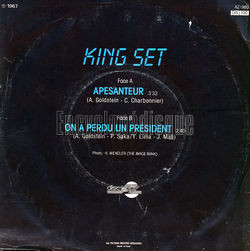 [Pochette de Apesanteur (Le KING SET) - verso]