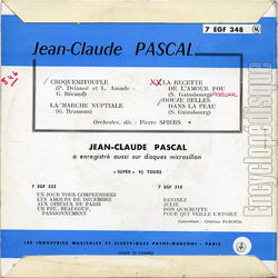 [Pochette de Croquemitoufle (Jean-Claude PASCAL) - verso]