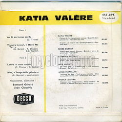 [Pochette de Au fil du temps perdu (Katia VALRE) - verso]