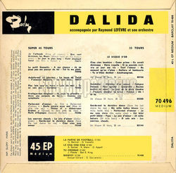 [Pochette de Tu croiras (DALIDA) - verso]