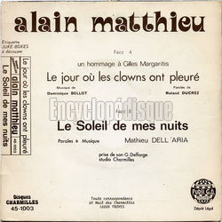 [Pochette de Le jour o les clowns ont pleur (Alain MATTHIEU) - verso]