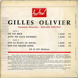 [Pochette de On est bien (Gilles OLIVIER) - verso]