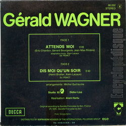 [Pochette de Attends-moi (Grald WAGNER) - verso]