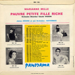 [Pochette de Pauvre petite fille riche (Marianne MILLE) - verso]